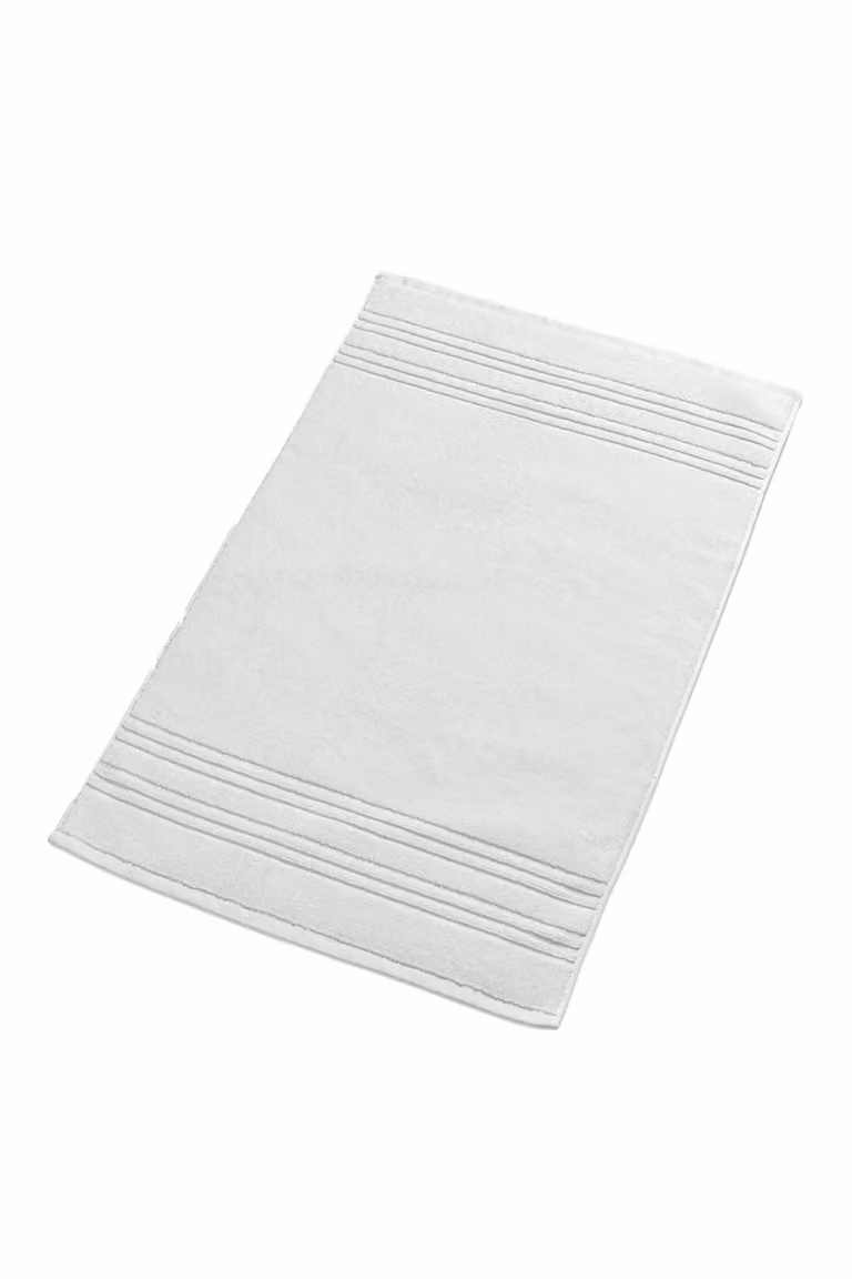 CHRISTY Serene Soft Tone 100% Combed Cotton Bath Mat in White