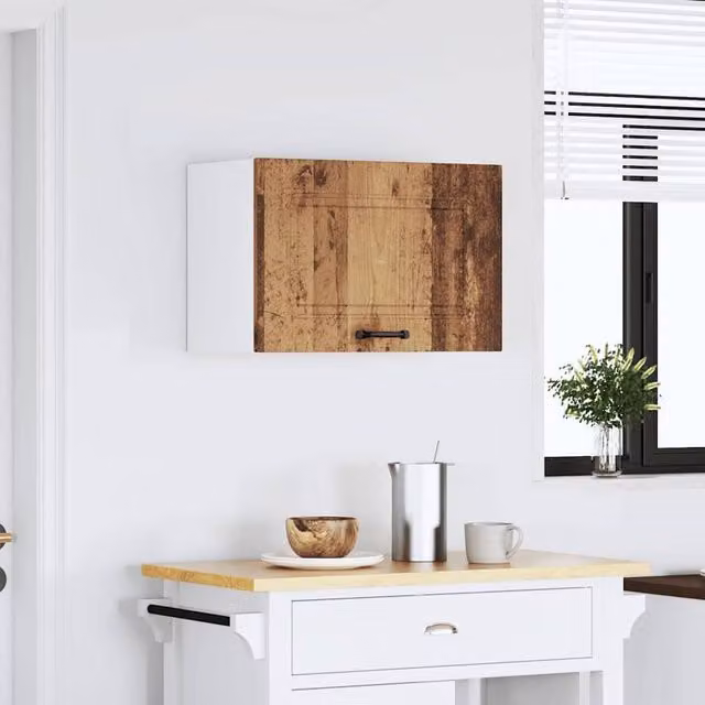 Berkfield Home Kalmar Wall Mounted Kitchen Cabinet in Brown Old Wood – 1