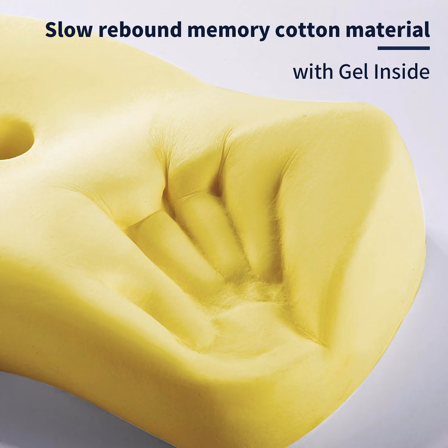 Xample Firm Memory Foam Orthopaedic Contour Pillow for Side and Back Sleepers in White – 3
