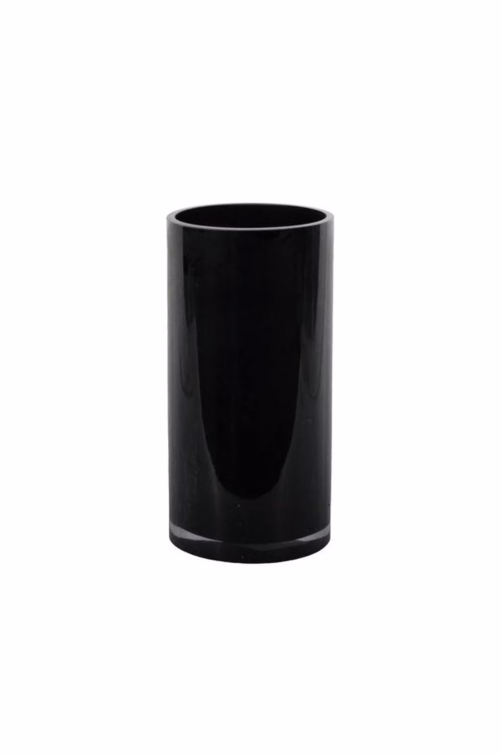KDMD Cylinder Glass Vase in Black, H 20 cm x W 10 cm – 2