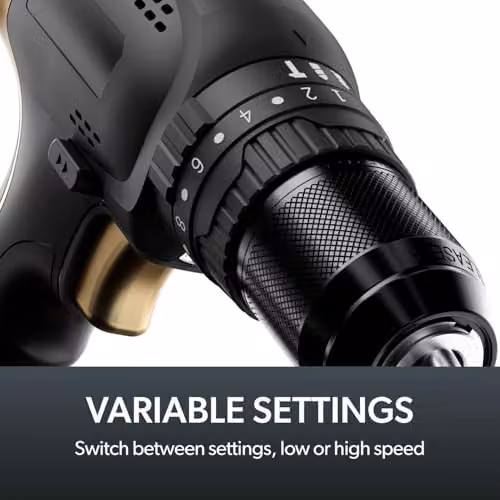 Gtech Rechargeable Combi Drill in Black and Gold – 4