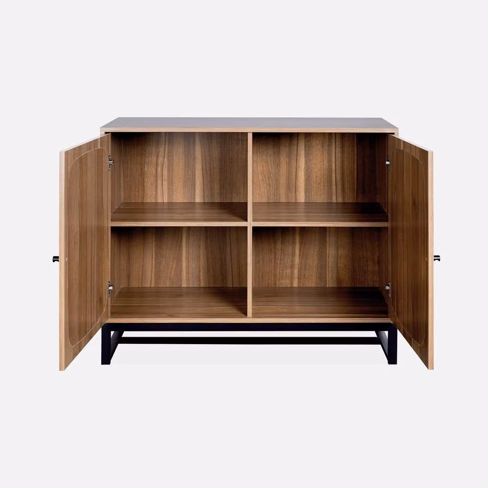Sweekeet Retro Cane Sideboard in Brown, W/D/H: 100 x 40 x 80 cm – 2