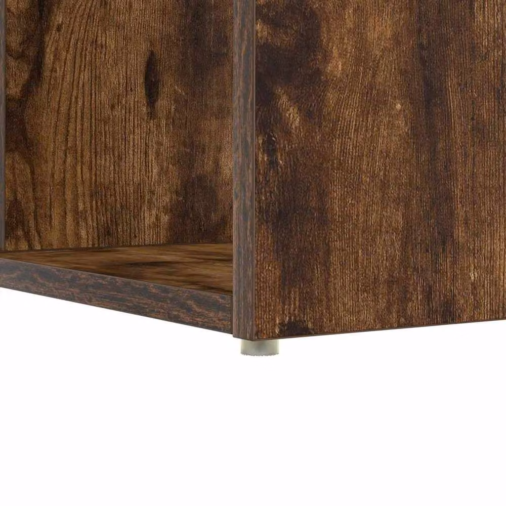 Berkfield Home Modern Writing Desk in Smoked Oak Brown Engineered Wood – 7