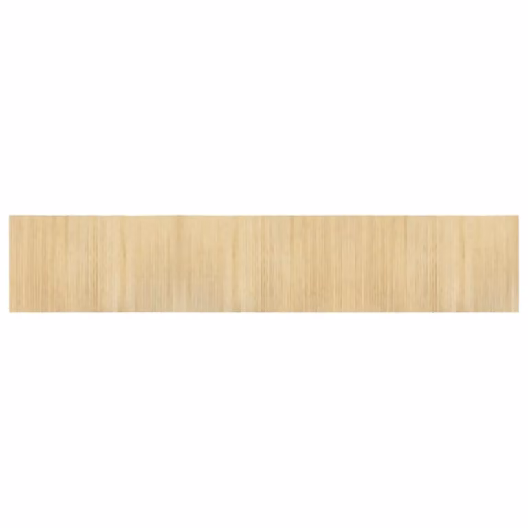 Berkfield Home Rectangular Bamboo Rug in Beige, W: 60 cm, L: 300 cm