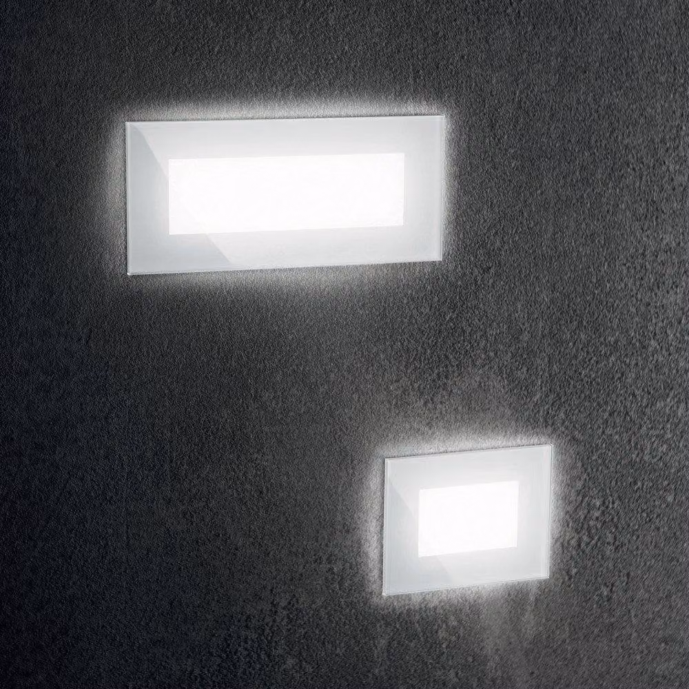Netlighting Indio LED Outdoor Recessed Wall Light, White, IP65, 3000K Warm White – 2