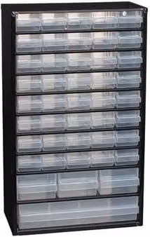 Raaco C11-44 Black Metal Cabinet with 44 Drawers – 1