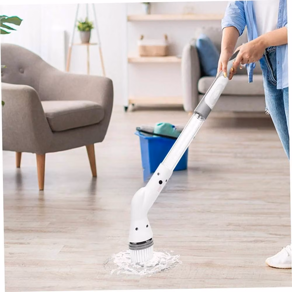 VOGREX 5 in 1 Cordless Electric Spin Scrubber Cleaning Brush in White – 2