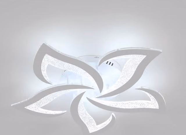 Goeco LED Ceiling Light with Creative Flower Design, 60 W, 6500K Cool White, White