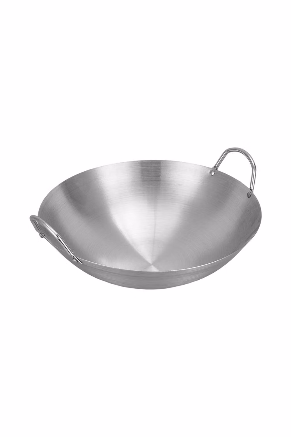 Living and Home Stainless Steel Wok in Silver – 2