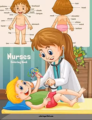 Nurses Coloring Book 1: Volume 1 Multicolour Adult Coloring Book by Createspace
