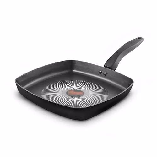 Tower SmartStart Gourmet 26cm Aluminium Non-Stick Grill Pan, Black