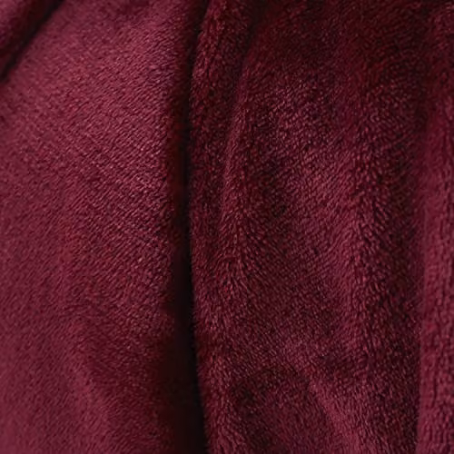 Catherine Lansfield Raschel Velvet Touch Jacquard Throw, Red, W/D/H: 130 x 170 cm – 2