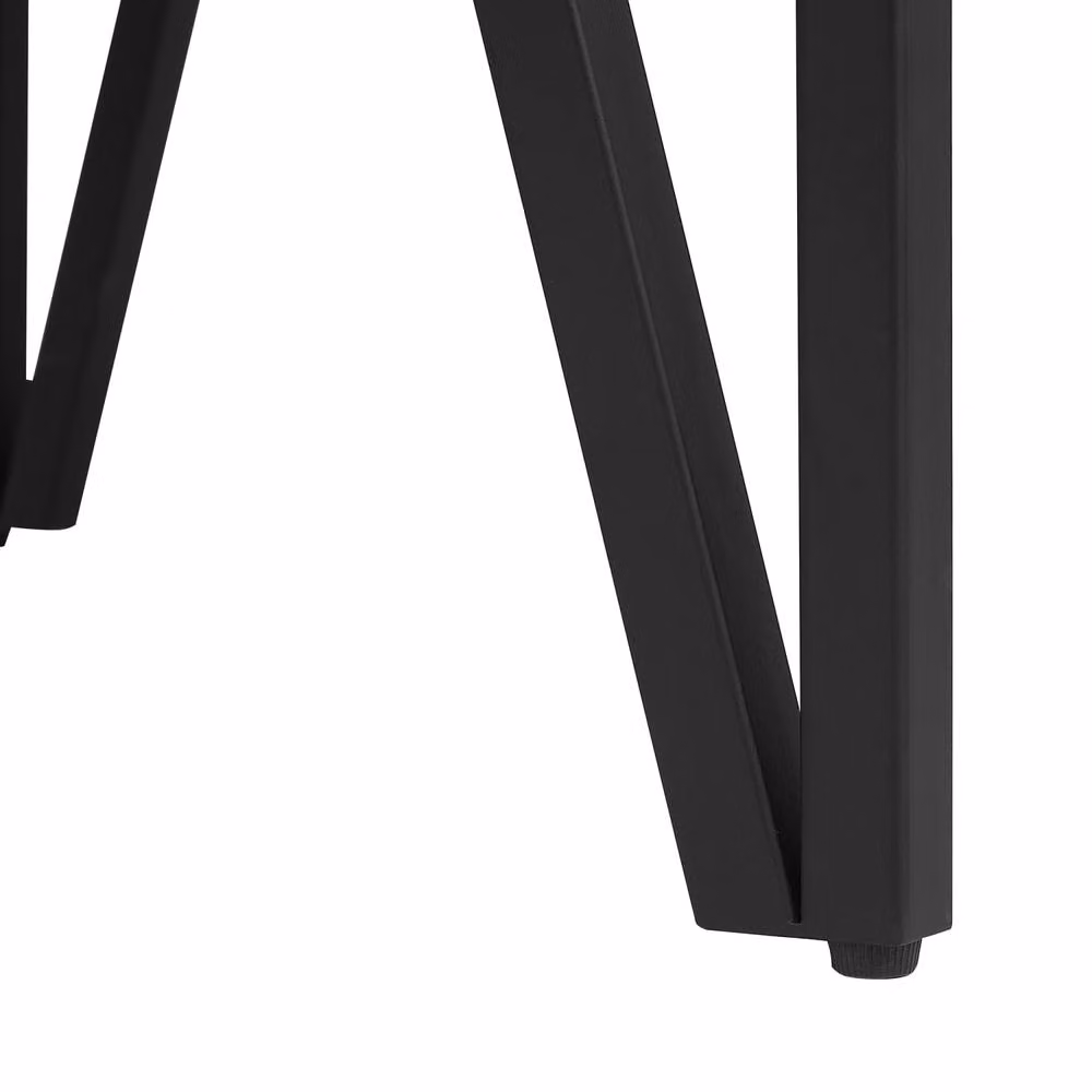 Wyld and Coco Dark Brown Industrial Coffee Table with MDF Wood Top and Metal Hairpin Legs W/D: 100 x 60 cm, H: 43 cm – 3