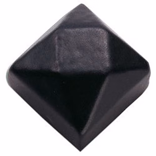 Loops Small Ornate Square Stud Front Door Decoration in Black Antique