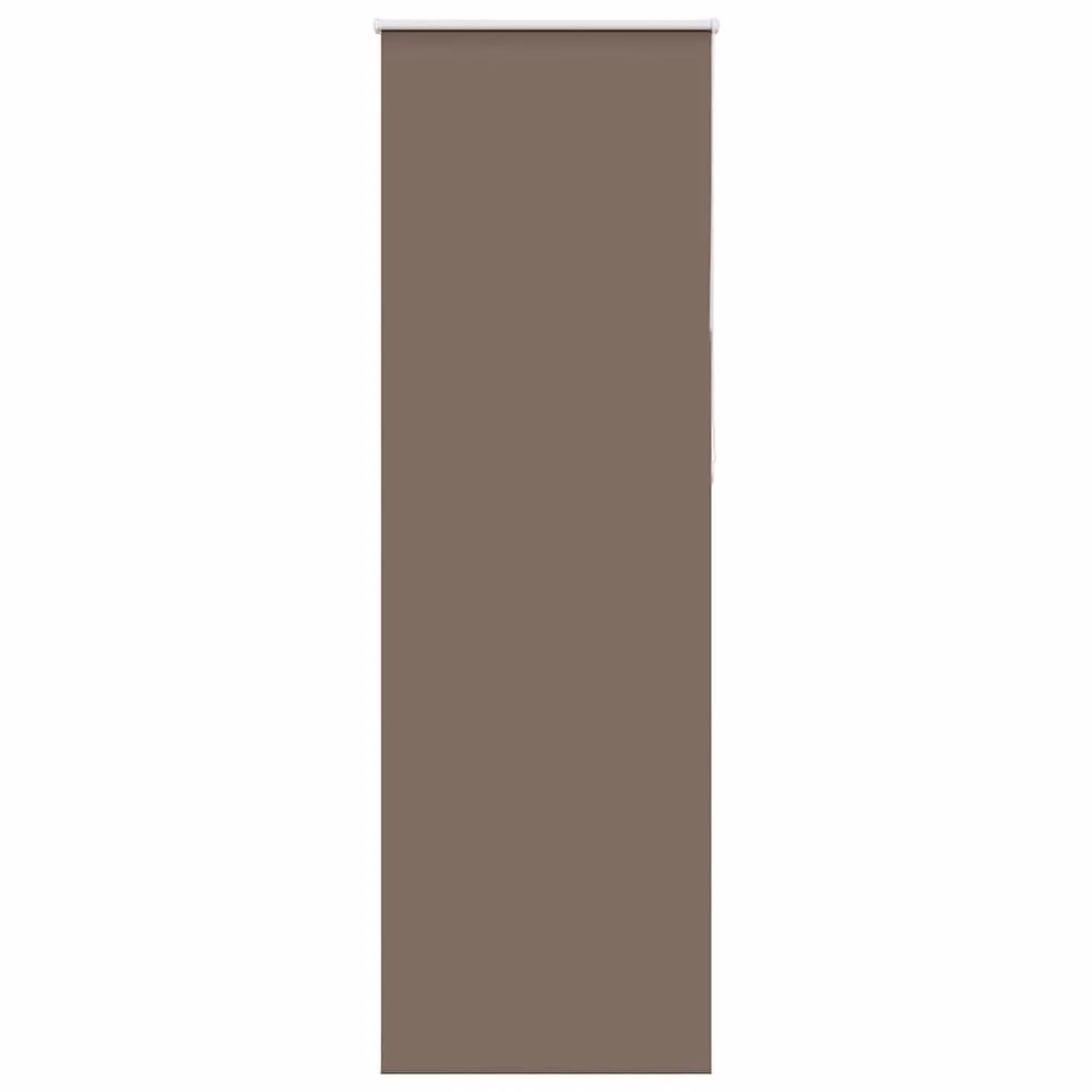 Berkfield Home Blackout Roller Blind, Brown Polyester, W: 80 cm, H: 230 cm – 1