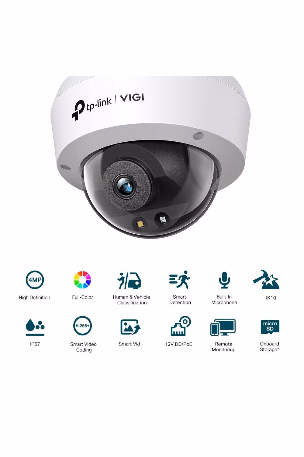 TP-Link 4MP Full-Colour Dome Network Camera, White – 2