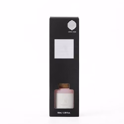 Aroma Naturals Pink Cherry and Vanilla Reed Diffuser, 50ml Pink Frosted Glass Vessel – 1