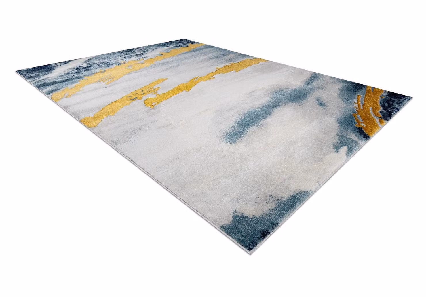 RugsX Emerald Blue Abstract Rectangular Rug, W: 200 cm, L: 290 cm – 2