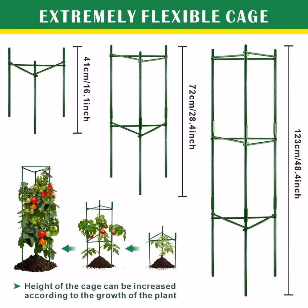 NESTLUNE Green Metal Conical Garden Plant Support Obelisk – 2