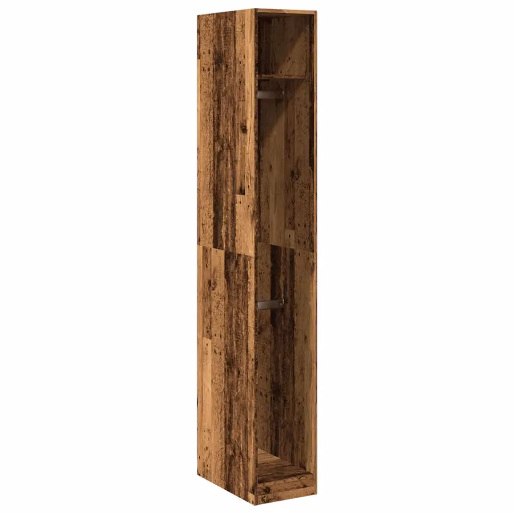 Berkfield Home Old Wood Wardrobe in Brown, W/D/H: 30 x 50 x 200 cm – 2