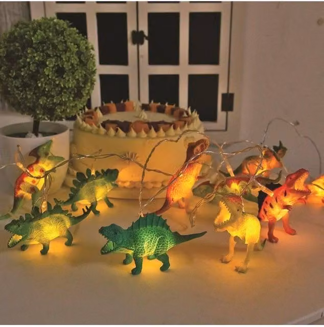 KDMD 10 Warm White Dino LED String Lights in Multicolour
