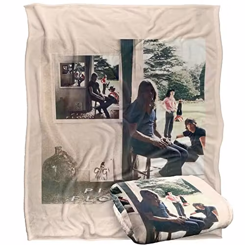 LOGOVISION Pink Floyd Ummagumma Super Soft Fleece Throw Blanket, White, W/D/H: 152 x 127 cm – 1