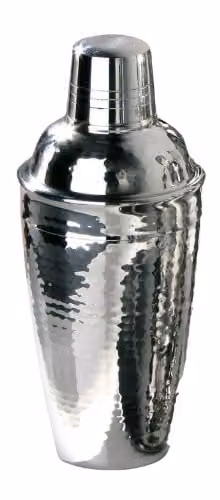 Orsina Stainless Steel Cocktail Shaker with Measuring Marks and Leakproof Design, Silver, H22 x W9 x D9 cm