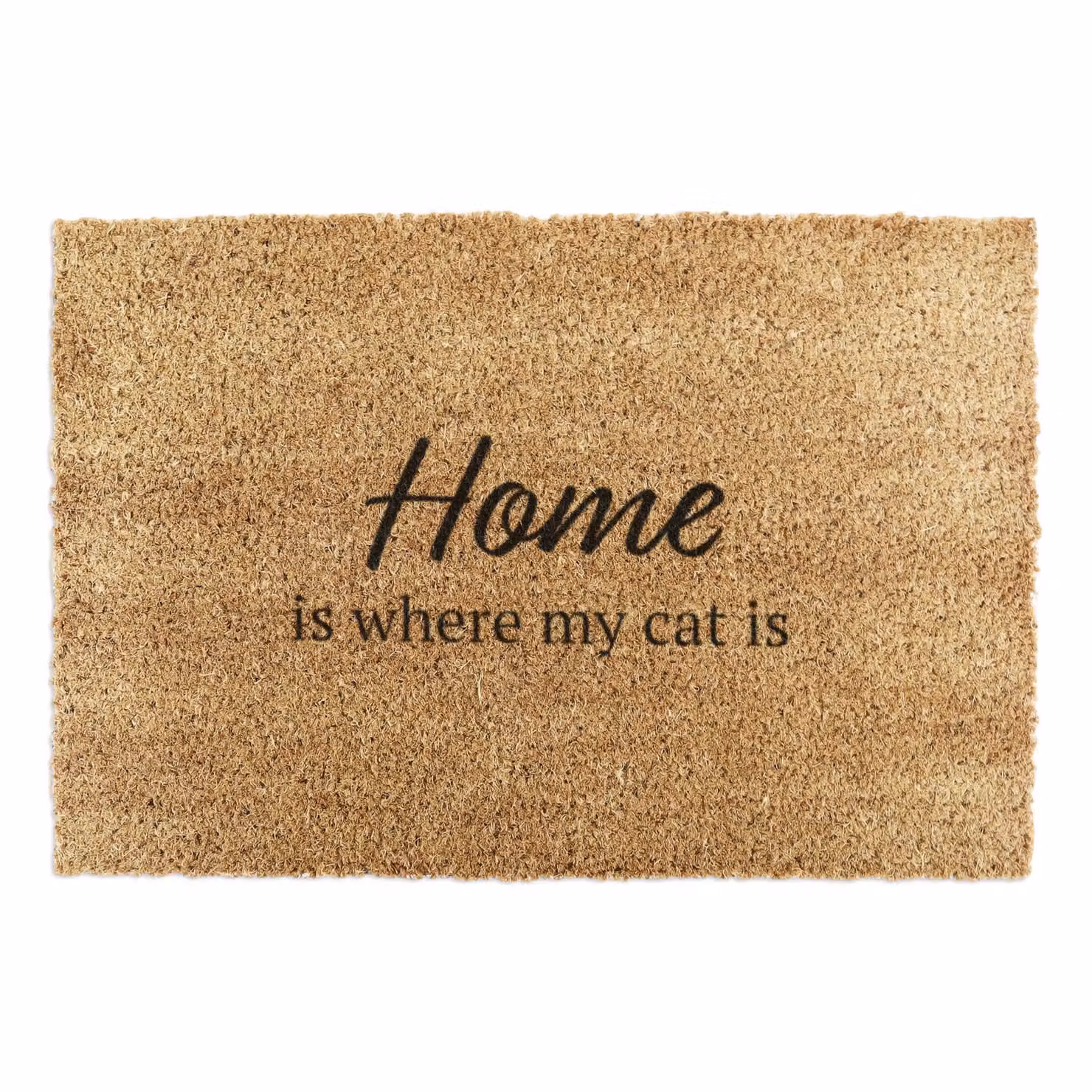Artsy Mats Is Where My Cat Is Coir Doormat, Brown, W: 90 cm, D: 60 cm – 2
