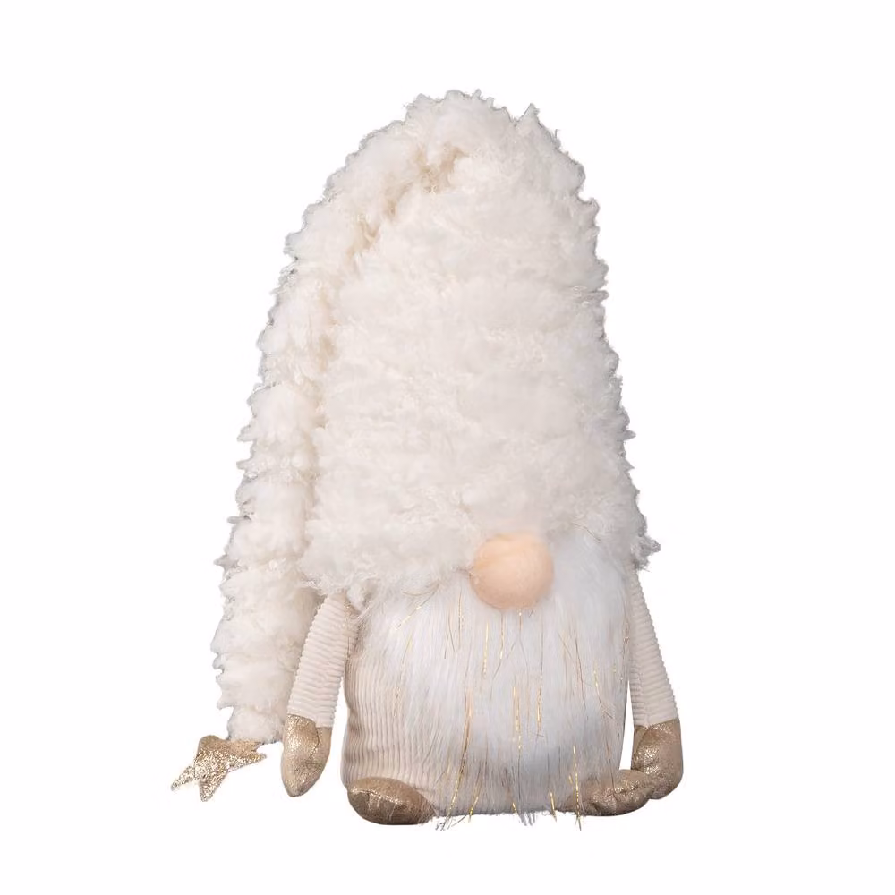 Samuel Alexander White Scandinavian Christmas Snow Gonk Tabletop Decoration, Height: 34 cm – 8