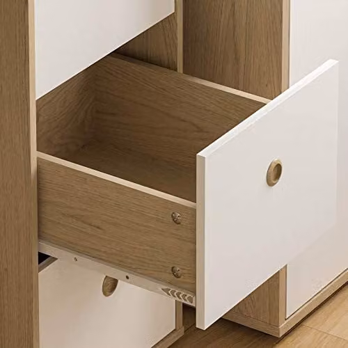 Junior Vida Neptune 3 Drawer Desk for Children in White and Oak – 4