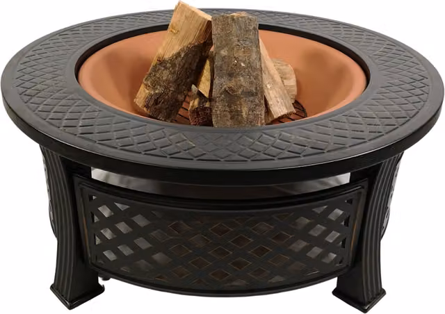 Samuel Alexander Steel Fire Bowl in Black and Copper