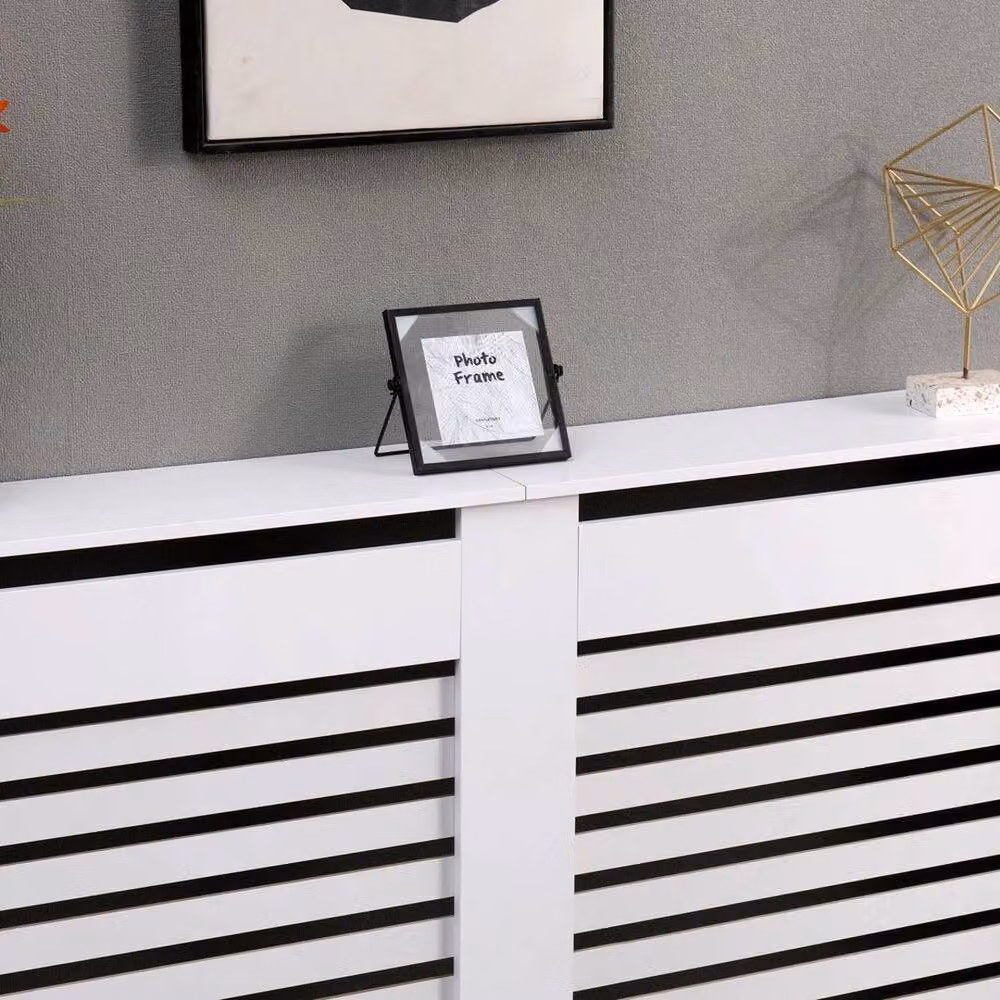 PAWNORA Large White MDF Radiator Cover – 4