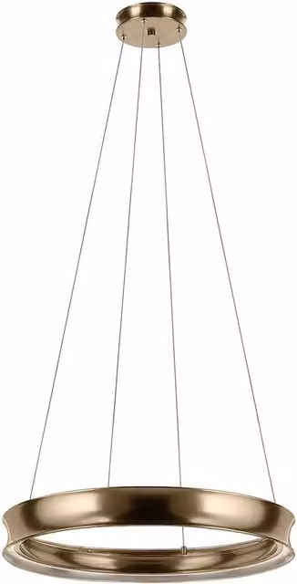 Kichler Larousse Integrated LED Medium Pendant Light in Brown and Bronze with Warm White 2665K – 1