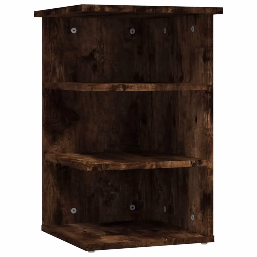 Berkfield Home Smoked Oak Side Cabinet in Brown, W/D/H: 35 x 35 x 55 cm – 2