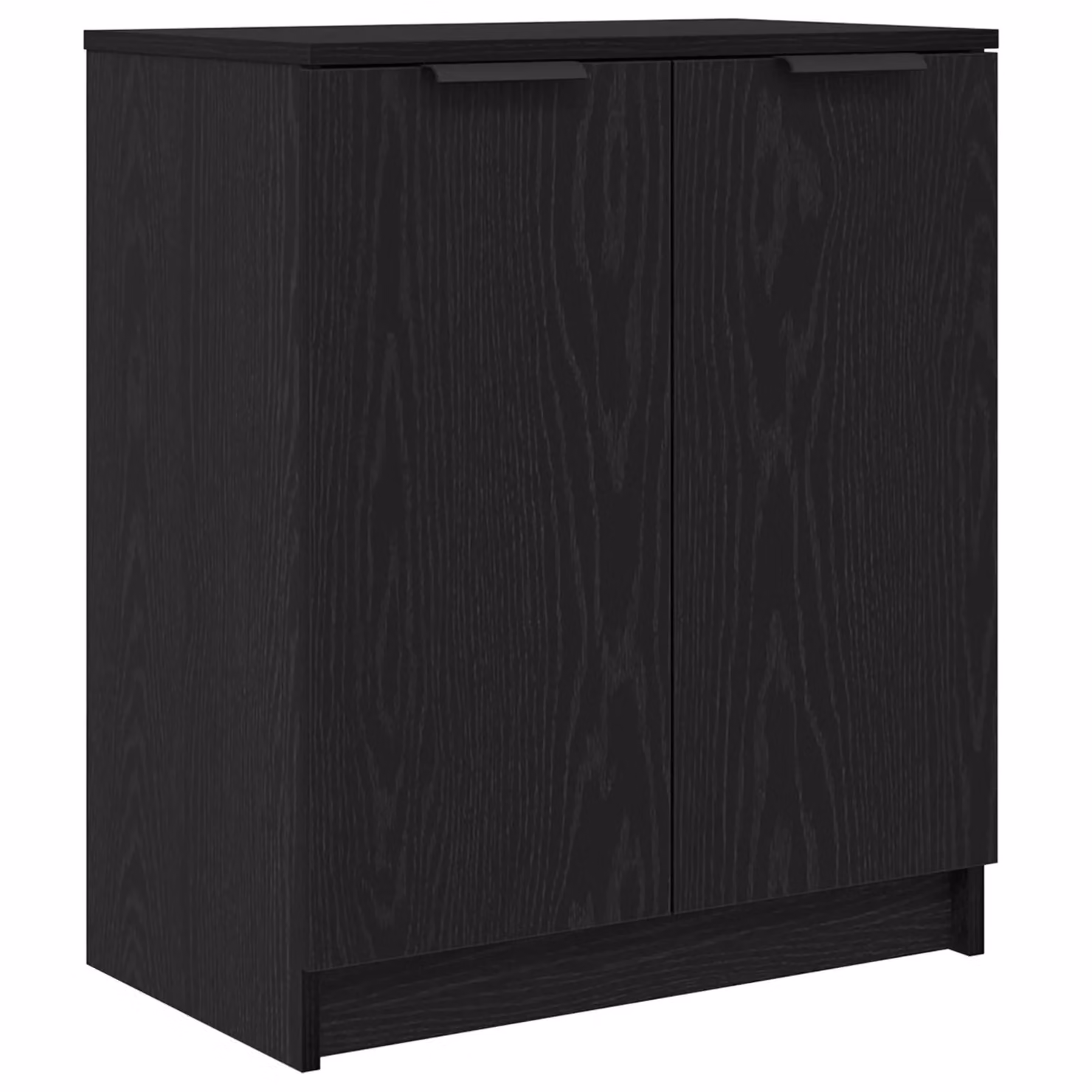 Berkfield Home Black Oak Shoe Cabinet, W: 59 cm, D: 35 cm, H: 70 cm – 2