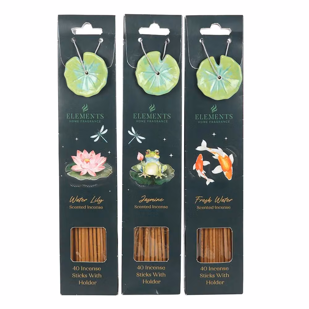 Something Different Pond Dipping Incense Gift Set with 18 Fresh Floral Sticks in Green – 2