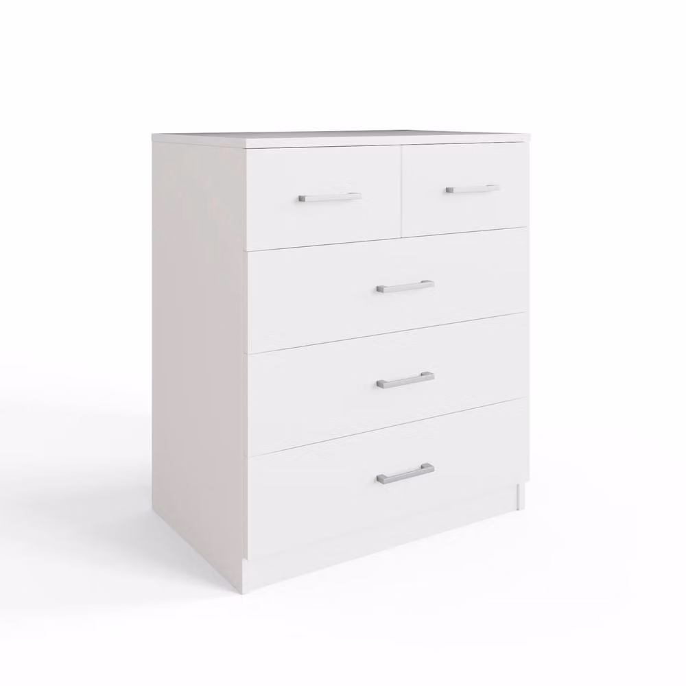 GFW Bailey 2+3 Drawer Chest in White – 2