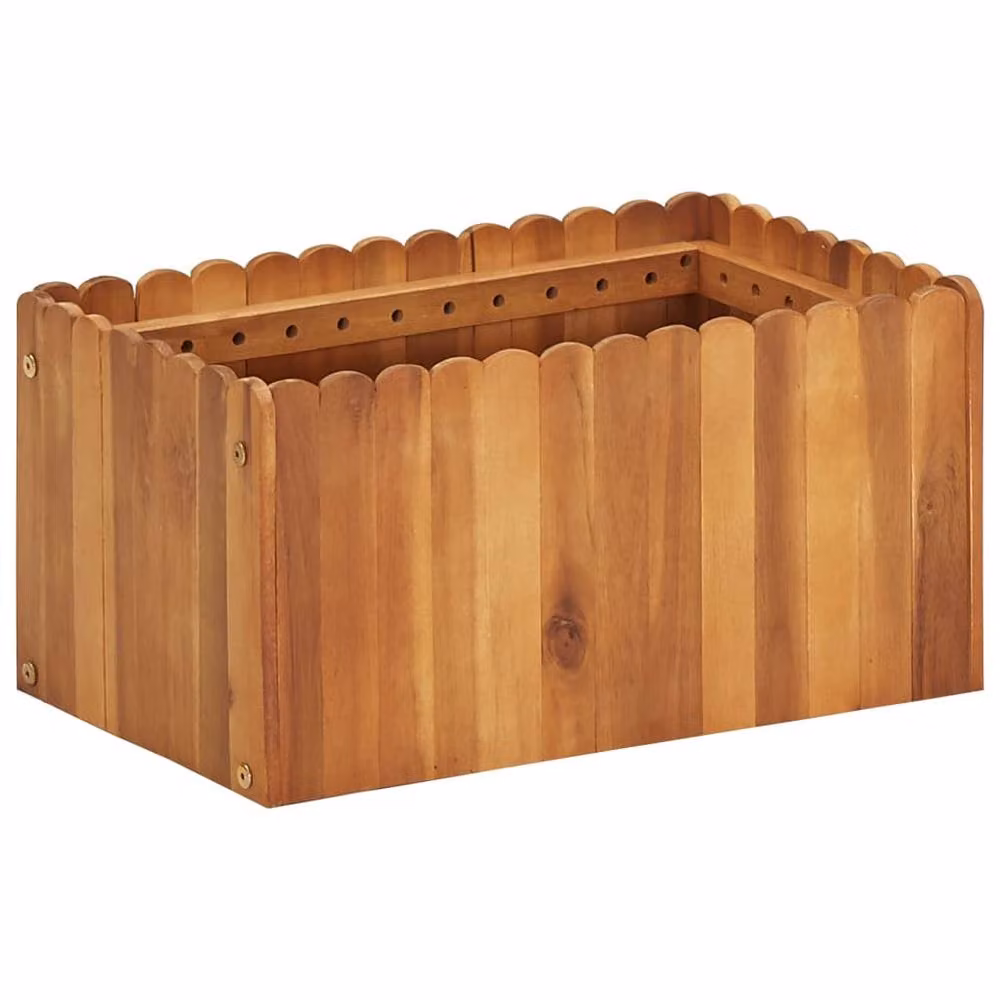 Berkfield Home Garden Raised Bed in Brown Solid Acacia Wood W/D/H: 50 x 30 x 25 cm – 2