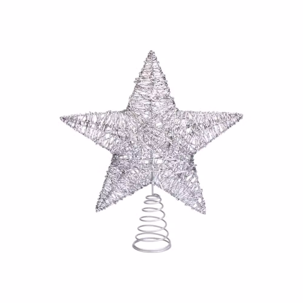Garden Greatness Silver Star Christmas Tree Topper – 2