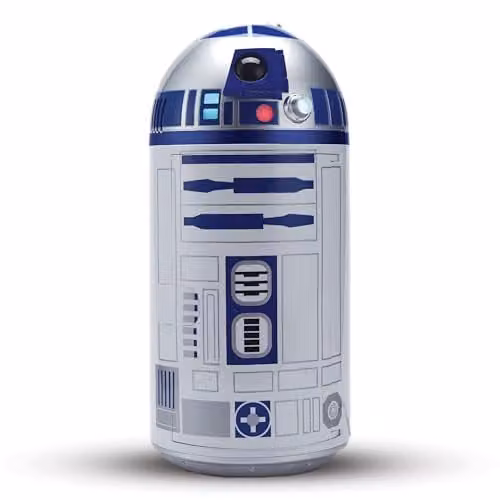 Menkind Star Wars R2-D2 Mini Fridge with Lights and Sounds in White and Multicolour – 1