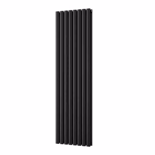 UK Radiators Omeara Black Elliptical Tube Vertical Designer Radiator, H 160 cm x W 46.4 cm – 2
