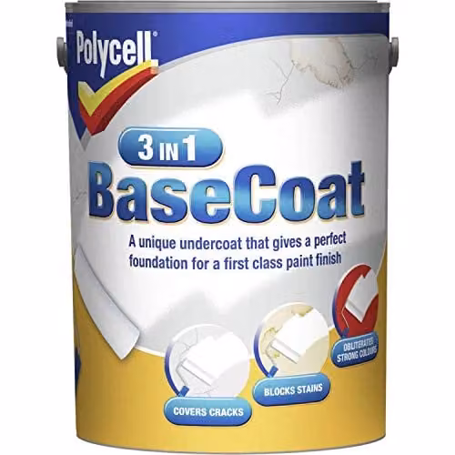 Polycell 3-in-1 Basecoat White 5 l