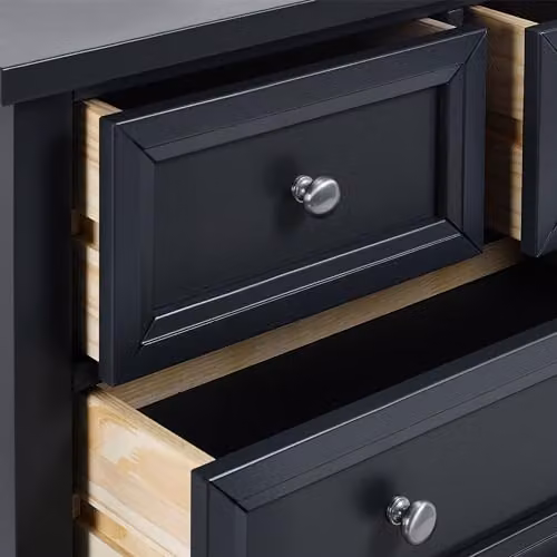 Julian Bowen Maine 5 Drawer Chest (3+2) in Anthracite Grey – 3