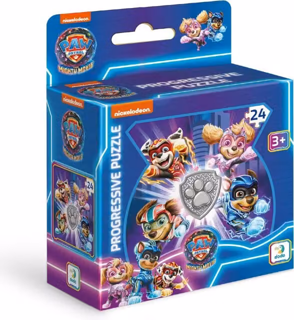DODO Paw Patrol Mighty Heroes 24 Piece Character Puzzle in Blue, Purple and Multicolour