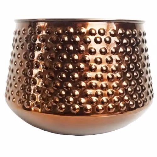 Leaf Design UK Bronze Metal Leaf Decorative Tabletop Planter, W/D/H: 24.0 x 22.0 x 18.0 cm – 1