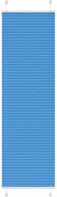 Berkfield Home Single Pleat Blue Polyester Semi-Transparent Corded Blind W: 60 cm, H: 200 cm – 1