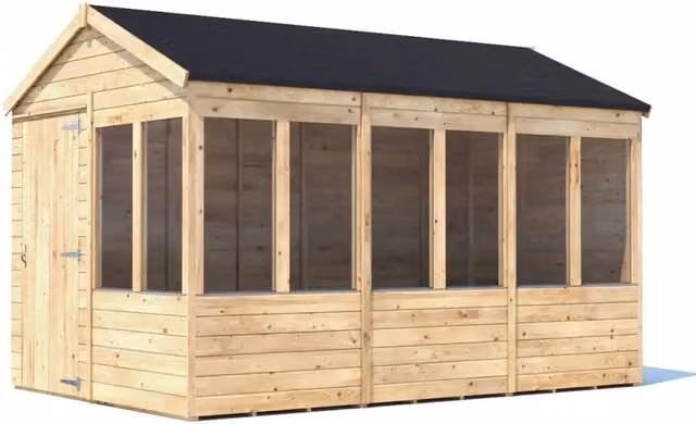 Dunster House Potting Shed Roof in Brown, 8x12ft
