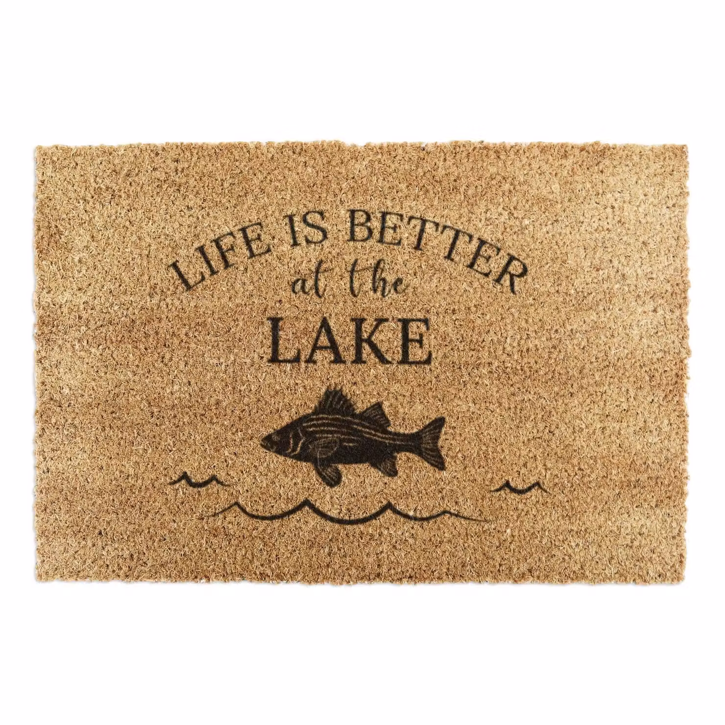 Artsy Mats Life Is Better At The Lake Doormat, Brown, W/D: 90 x 60 cm – 2