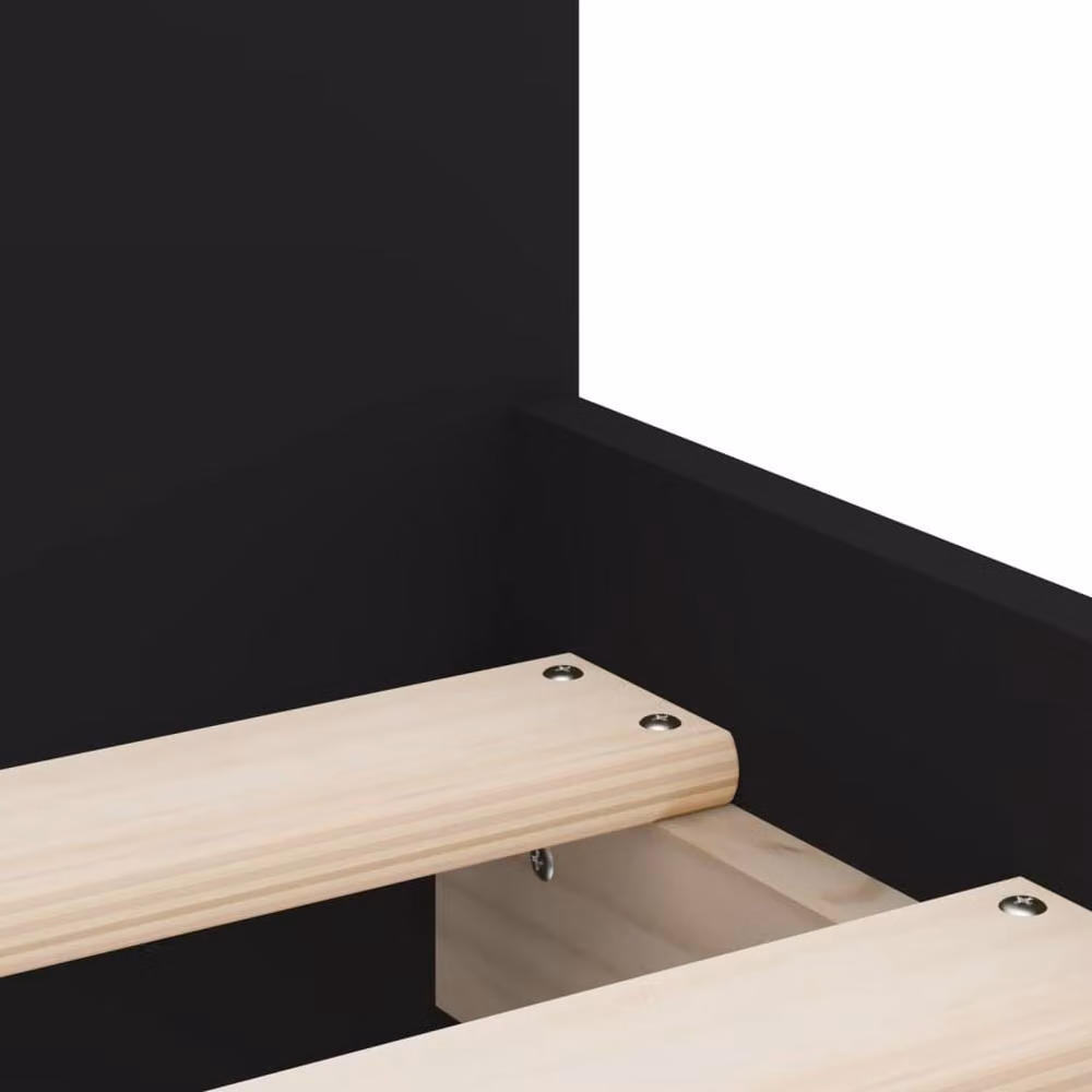 Berkfield Home Single Bed Frame with Drawers, Black, W/D/H: 90 x 190 cm – 5