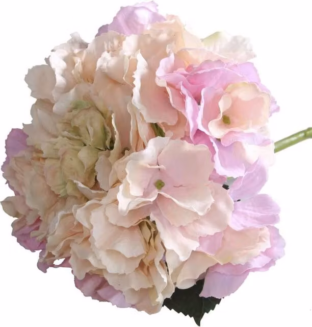 KDMD Pink Short Stem Hydrangea Textile Flowers, 2 Pack, Height: 40 cm – 1